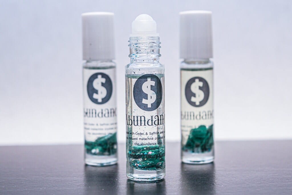 Spell Blessed Money Oil Intention Manifestation Roller Ball Bottles - Black Magic Temple