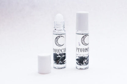 Spell Blessed Protection Oil Intention Manifestation Roller Ball Bottles - Black Magic Temple