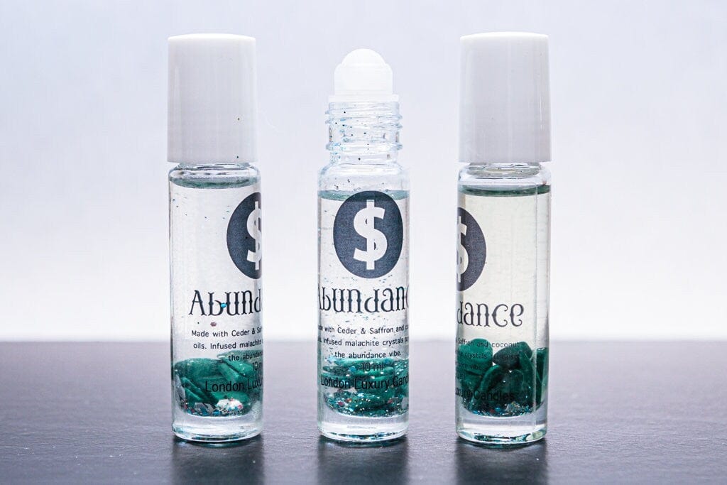 Spell Blessed Money Oil Intention Manifestation Roller Ball Bottles - Black Magic Temple